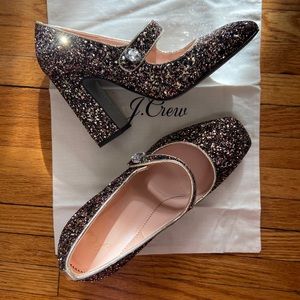 Glitter Mary Jane Pumps
